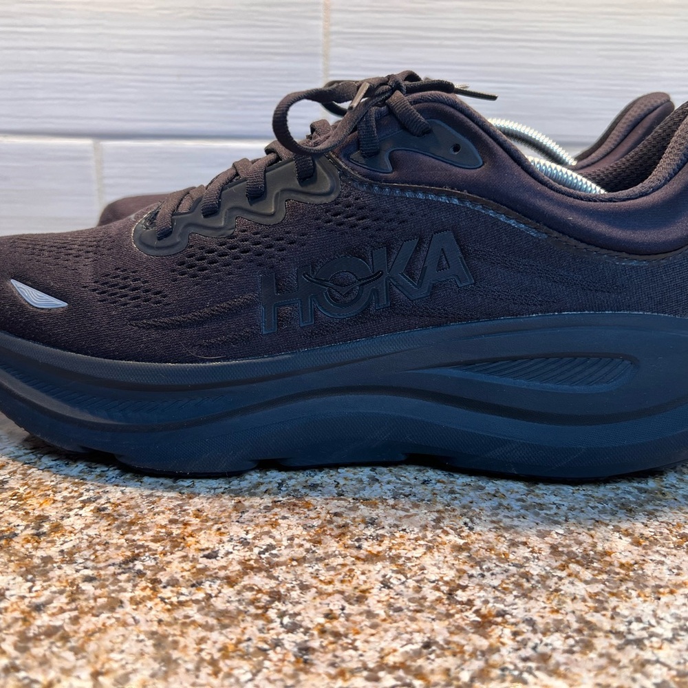 Hoka Men's All-Black Cushioned Athletic Shoe - Picture 4 of 7